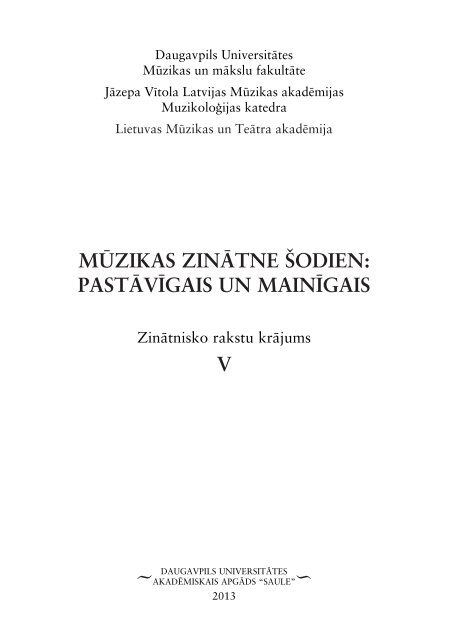 m¤zikas zin¬tne –odien