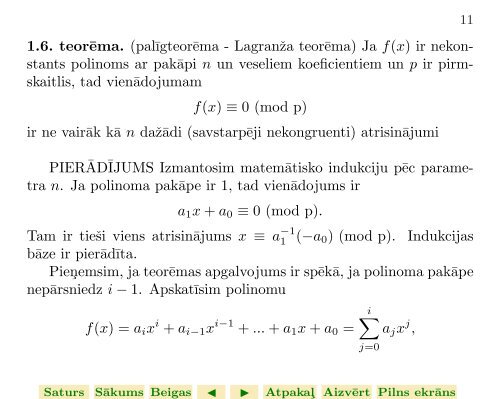 Veselo skaitl¸u teorija 8.lekcija