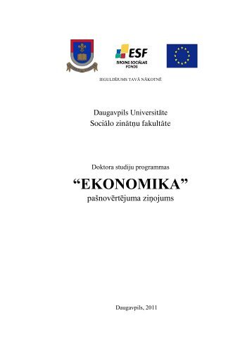 “EKONOMIKA” - Daugavpils Universitāte