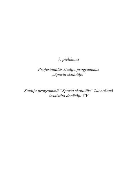 7. pielikums Profesionālās studiju programmas - Daugavpils ...