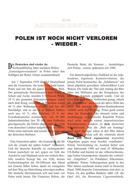 POLEN IST NOCH NICHT VERLOREN - Arbeiterbund für den ...