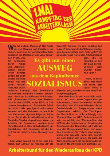 Wer ist anderer Meinung? Die Besit - Arbeiterbund für den ...