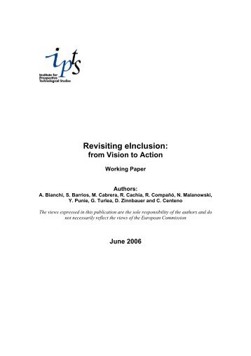 Revisiting eInclusion: from Vision to Action - ePractice.eu