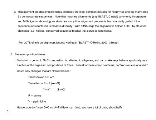 Lecture 3: A Brief Overview of Molecular Phylogeny - MCD Biology