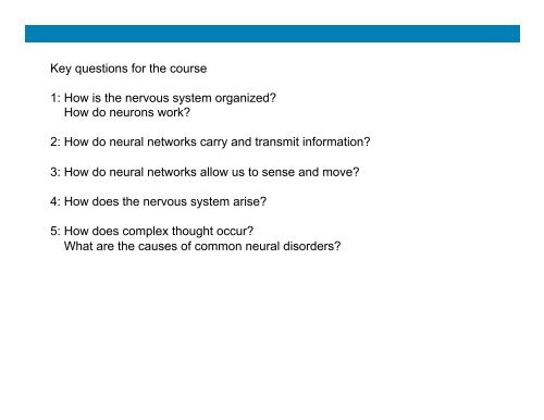 MCDB 4777/5777 Molecular Neurobiology Lecture 1 ... - MCD Biology