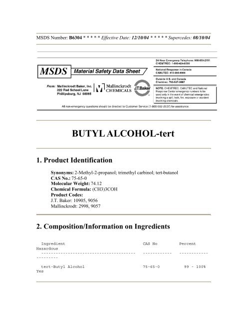Butyl Alcohol-tert, 30527-1