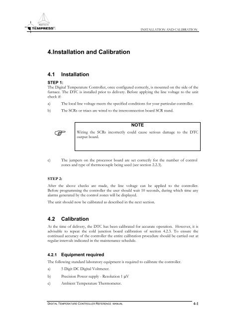 Digital Temperature Controller Reference Manual