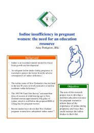 Iodine insufficiency in pregnant women - Human Nutrition ...