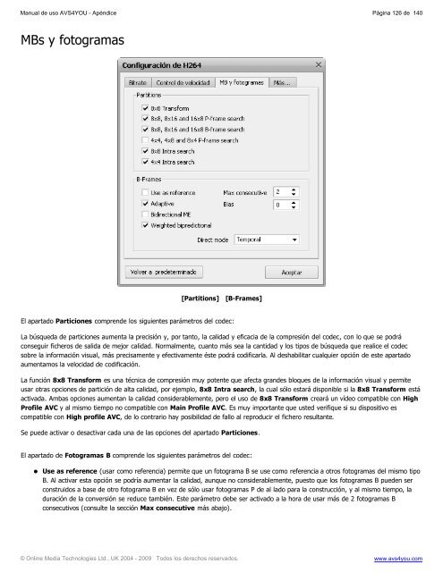 Manual de uso AVS4YOU - AVS Video Converter v.6