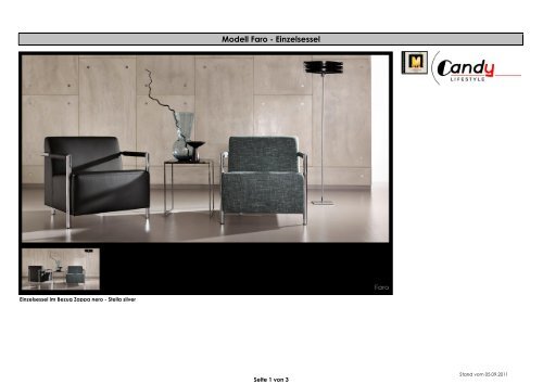Modell Faro - Einzelsessel - onlinesofa.ch