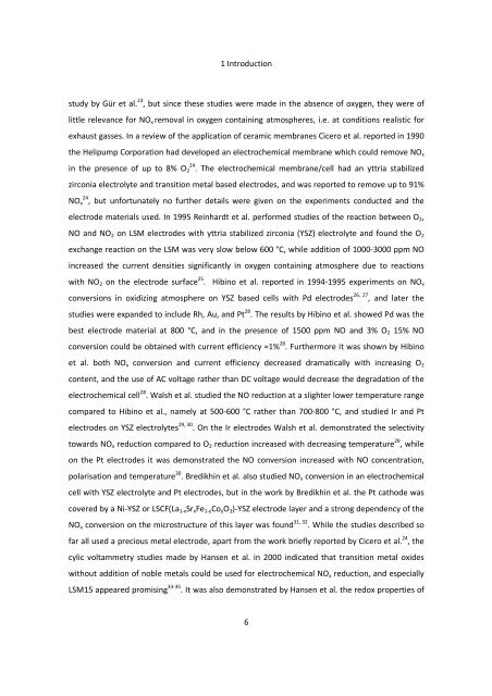 Electrochemical reduction of NOx - DTU Orbit