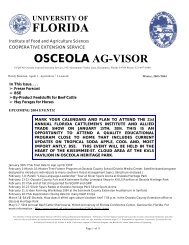 Osceola County Extension - University of Florida