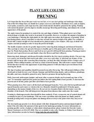 Pruning - Osceola County Extension