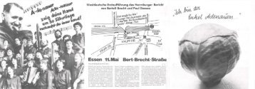 Westdeutsche ErstauHUhrung des Herrnburger Bericht von Bertolt ...