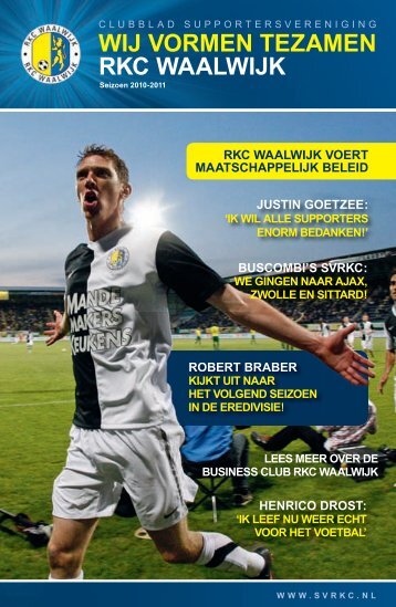 RKC Waalwijk Juni-2011_nieuw.indd - Supportersverening RKC ...