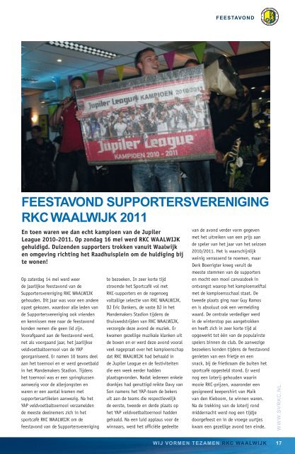 RKC Waalwijk Juni-2011_nieuw.indd - Supportersverening RKC ...