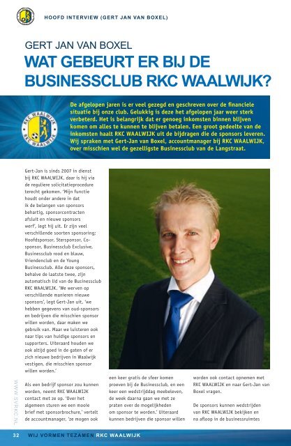 RKC Waalwijk Juni-2011_nieuw.indd - Supportersverening RKC ...