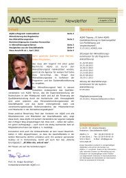 Newsletter - AQAS eV