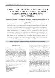 (pcm) in gypsum board for building application - PALMOILIS - MPOB