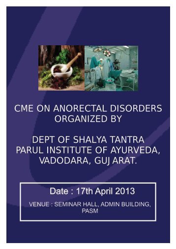 CME on Anorectal Disorders - Parul Group of Institutes