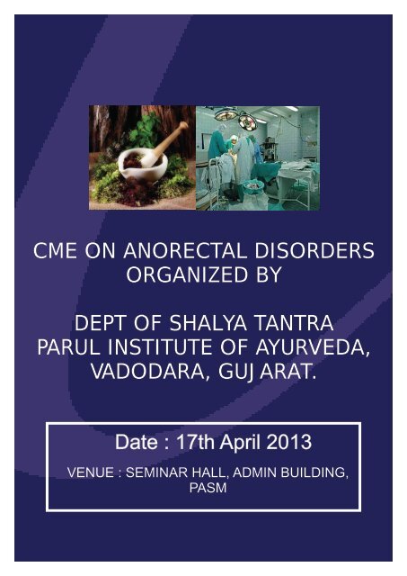 CME on Anorectal Disorders - Parul Group of Institutes