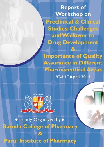 Report of Parul Workshop on Drug Development and Quality ...