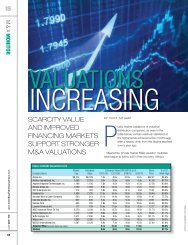scarcity value and improved financing markets support stronger m&a ...