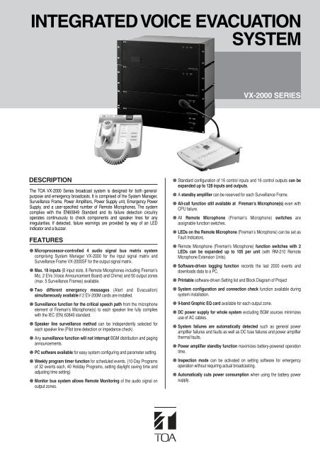 Integrated Voice Evacuation System Integrated Voice Evacuation System