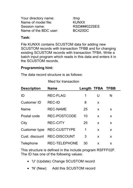 Data Interfaces