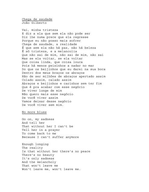 Coisa mais linda Lyrics 