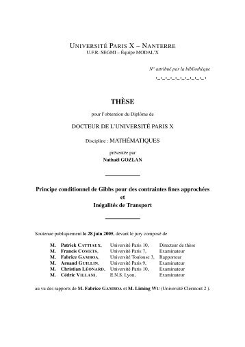 THÈSE - Université Paris-Est Marne-la-Vallée