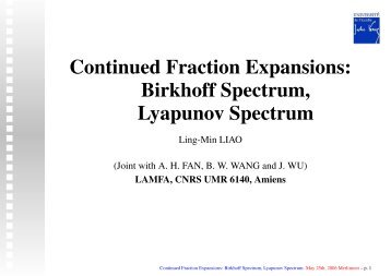 Birkhoff spectrum for
