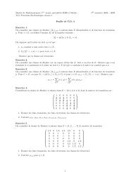 Master de Mathématiques 1`ere année, spécialités IMIS et Maths ...