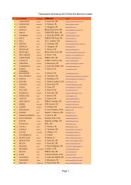 Participants Workshop 2010 Paris-Est Marne-la-Vallée Page 1