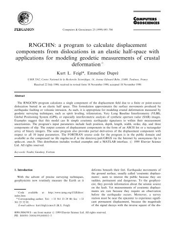 RNGCHN: a program to calculate displacement components from ...