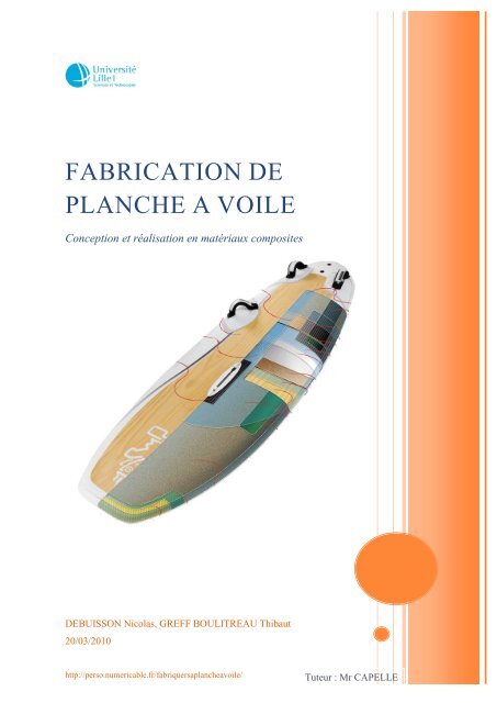 FABRICATION DE PLANCHE A VOILE - Numericable