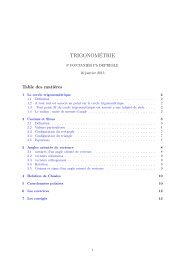 TRIGONOMÉTRIE