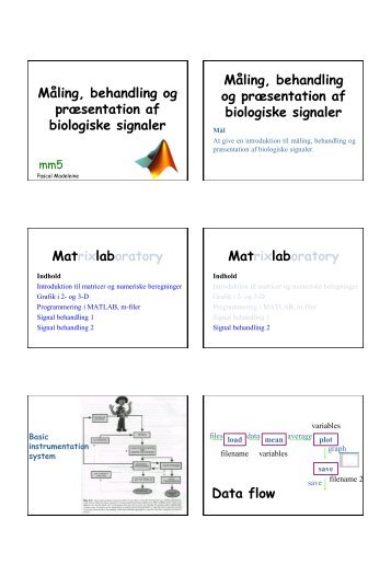 Behandling af biologiske signaler 2