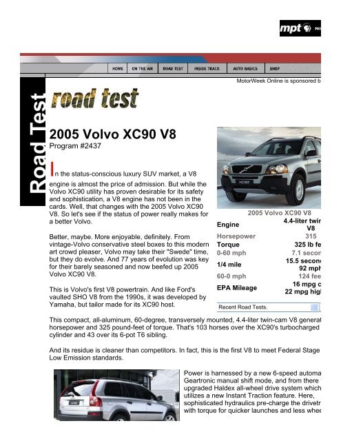 2005 Volvo XC90 V8 Road test by MOTORWEEK.pdf