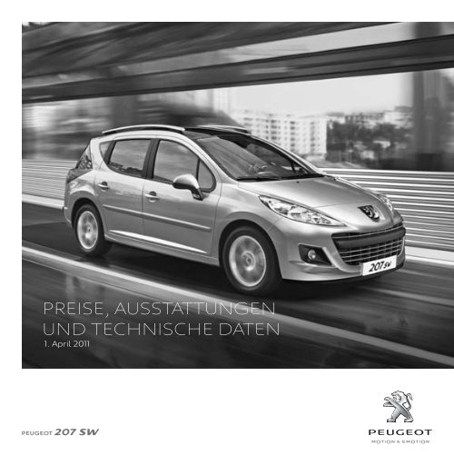 PEUGEOT 207 SW - Preisliste