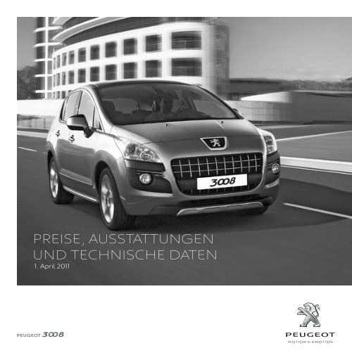 PEUGEOT 3008 - Preisliste