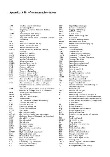 Appendix: A list of common abbreviations