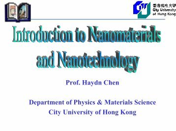 Introduction to Nanotechnology