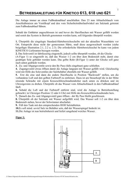 FLIEÎ²SCHEMA (UPFLOW SERVICE) - Aqmos Wasseraufbereitung