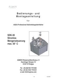 GARANTIE â REGISTRIERUNG + ... - Aqmos Wasseraufbereitung