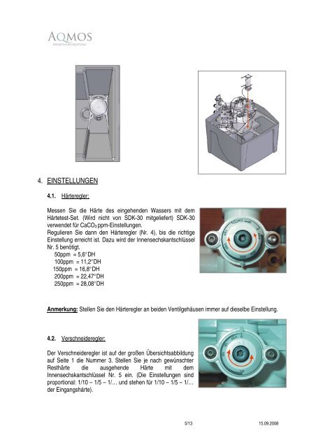 GARANTIE â REGISTRIERUNG + ... - Aqmos Wasseraufbereitung