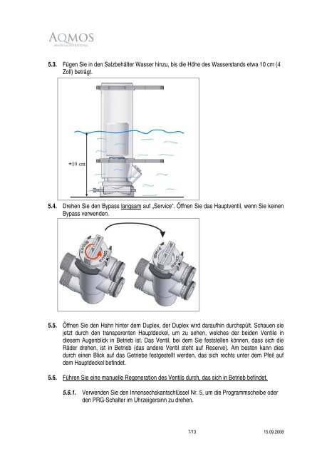 GARANTIE â REGISTRIERUNG + ... - Aqmos Wasseraufbereitung