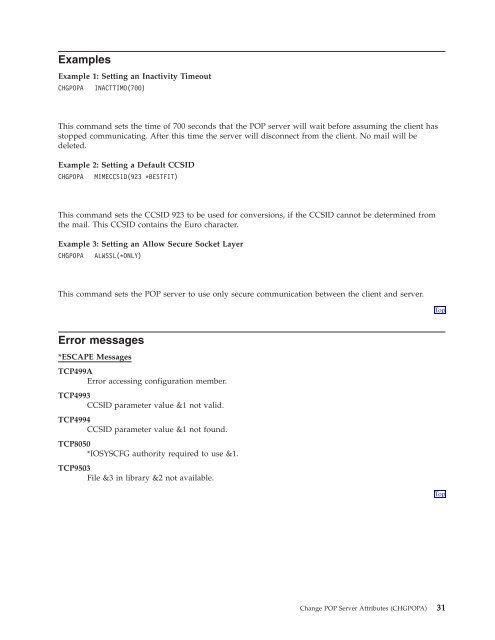 TCP/IP Connectivity Utilities for i5/OS commands - IBM