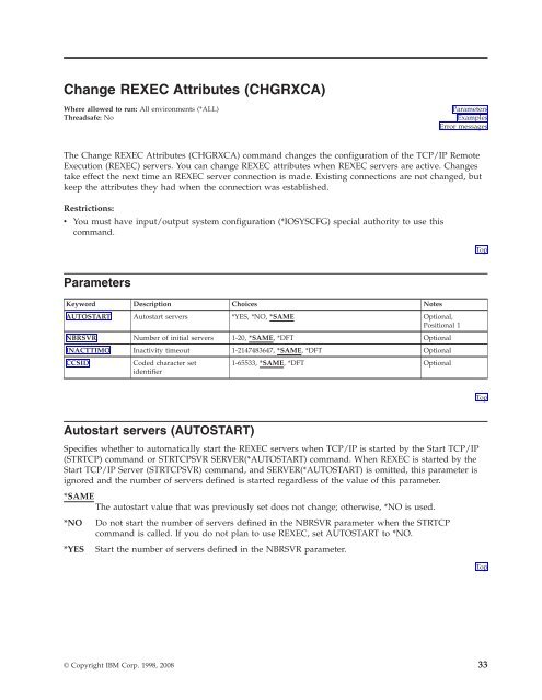 TCP/IP Connectivity Utilities for i5/OS commands - IBM