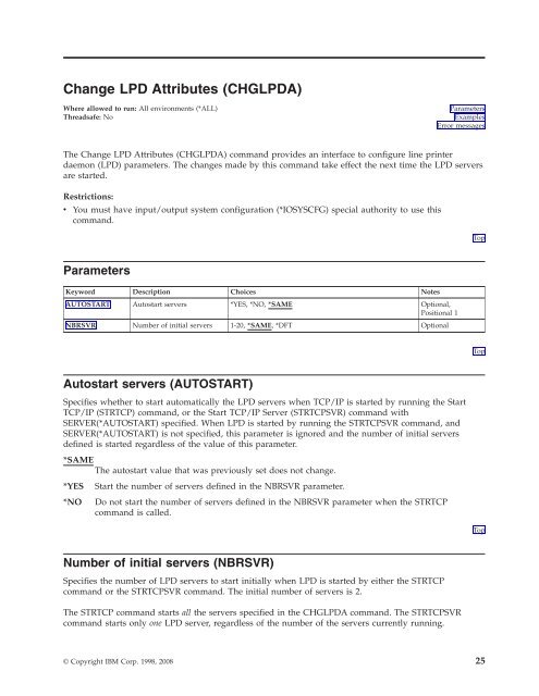TCP/IP Connectivity Utilities for i5/OS commands - IBM